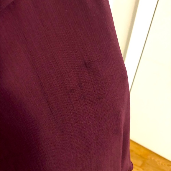 ASOS | mauve/wine cape back dipped hem midi dress - Picture 7 of 7